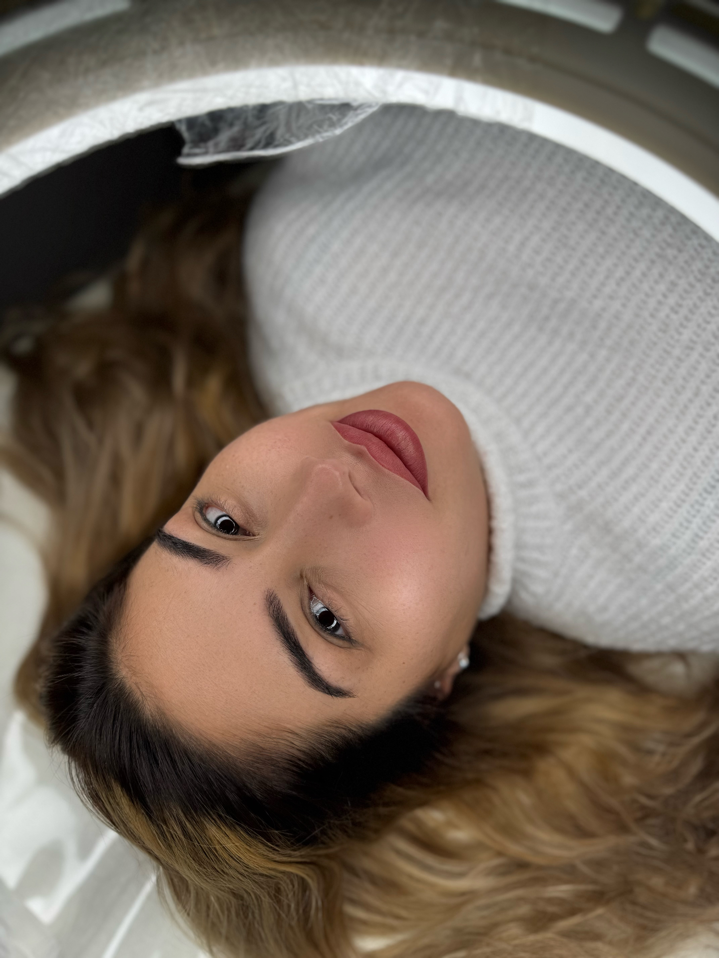 Lippenpigmentierung Nahaufnahme Permanent Make-up Frankfurt